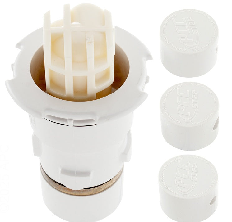 Hayward PCC2000 Step Nozzle with Caps 004-552-5032-01 White